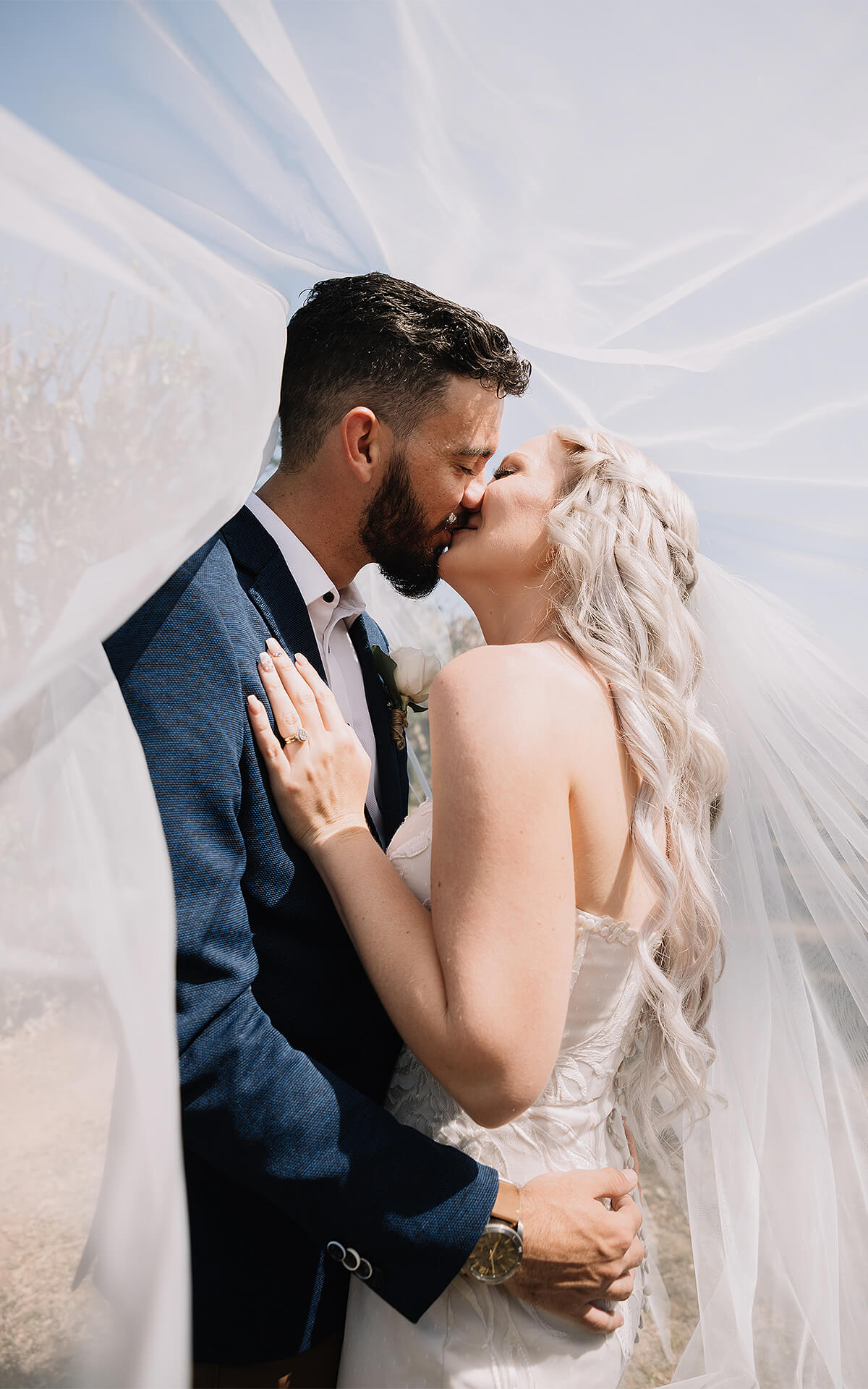 Wedding photo of couple